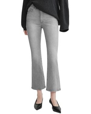 DL1961 Bridget Bootcut High-Rise Instasculpt Cropped Jeans - Gray