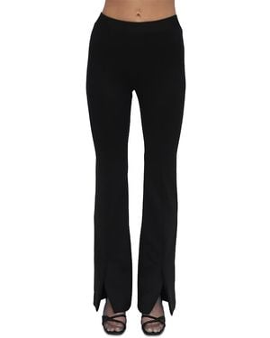 Rosetta Getty Split Vent Slim Pants - Black