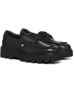 MCM Platform Loafers - Black