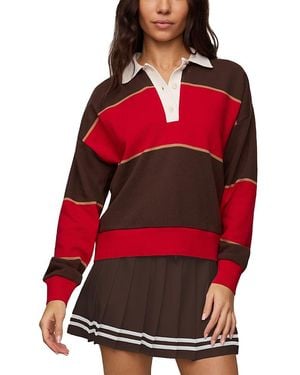 Z Supply Study Break Cotton Sweatshirt - Red