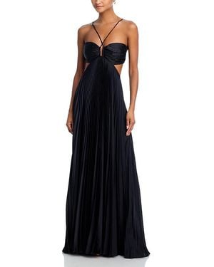 A.L.C. A. L.C. Moira Cutout Halter Dress - Black