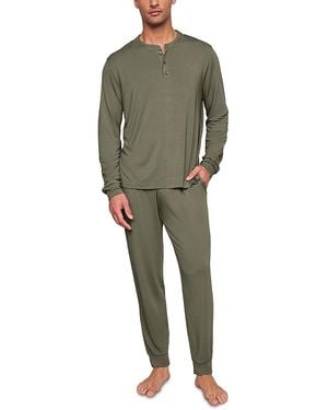 Eberjey Henry Pajama Set - Green