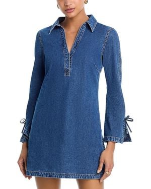 Cinq À Sept Aster Denim Mini Dress - Blue