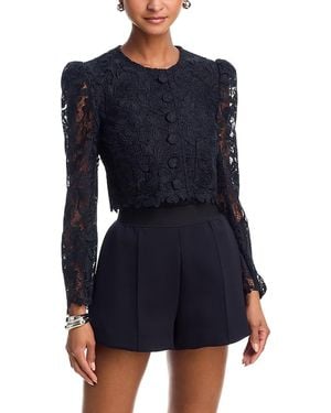 Generation Love Baila Metallic Guipure Lace Jacket - Blue