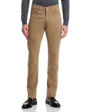 Jack Victor Stretch Cotton Five Pocket Pants - Natural