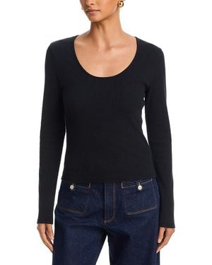 PAIGE Newport Long Sleeve Top - Black