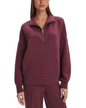 Varley Hawley Half Zip Sweatshirt - Purple