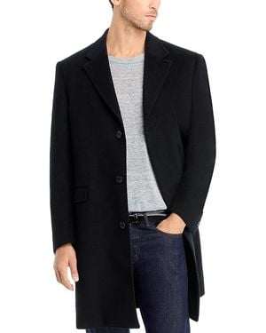 Vince Wool & Cashmere Flyfront Topcoat - Blue