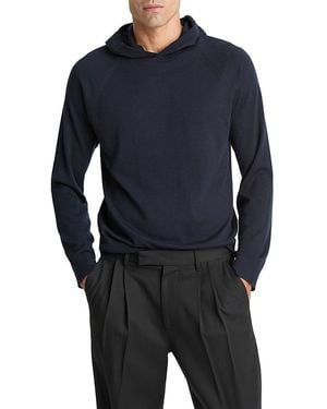 Vince Merino & Cashmere Pullover Hoodie - Blue