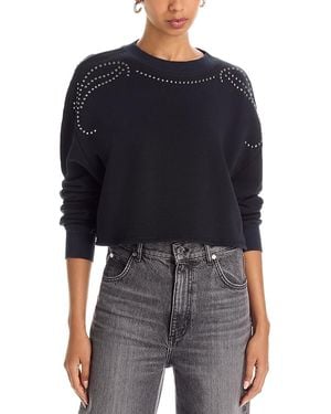 Rag & Bone Studded Sweatshirt - Black