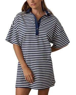 Faherty Cotton Knit Dress - Blue