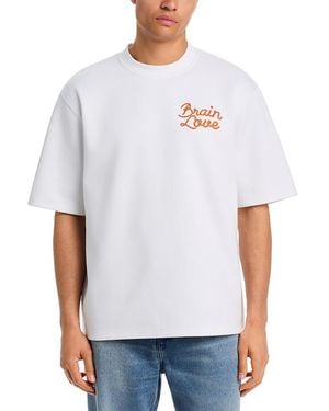 Brain Love Boxy Fit Love You Logo T-Shirt - White