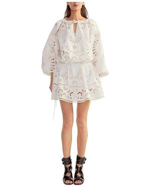 Cynthia Rowley Eva Embroidered Dress - White