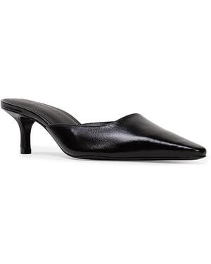 Black Suede Studio Pointed Pumps - Black