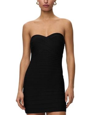 Hervé Léger The Isla Strapless Dress - Black