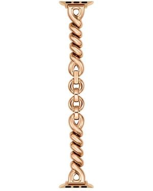 Kate Spade Tone Stainless Steel Strap For Apple Watch, 38-45Mm - White