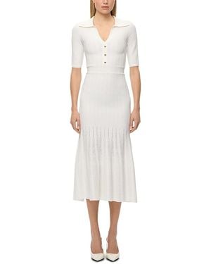 Hervé Léger The Adele Midi Dress - White