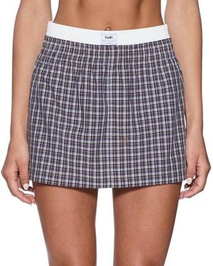 Ksubi Boxer Mini Skirt - Blue