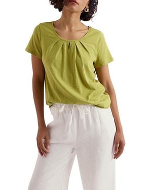 Seasalt Cornwall Appletree Scoop Neck Jersey T-Shirt - Green