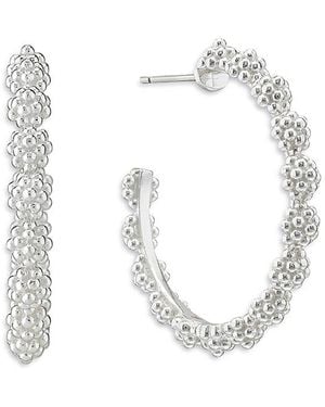 Capucine de Wulf Berry Icon Medium Hoop Earrings - White
