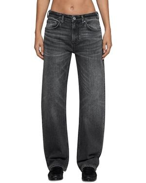 EB DENIM Alida High Rise Loose Bowed Jeans - Blue