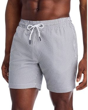 Trunks Surf & Swim Sano Stripe 6.5 Swim Trunks - Gray