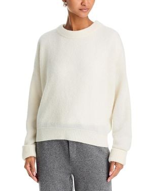 American Vintage Vito Alpaca Wool Blend Crewneck Sweater - White