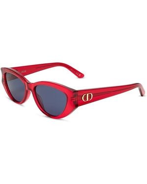 Dior Glow B11 Cat Eye Sunglasses, 53Mm - Red