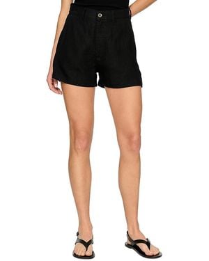 DL1961 Taylor Linen High Rise Shorts - Black