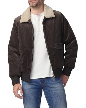 Joe's Jeans Cotton Blend Corduroy Flight Jacket - Black