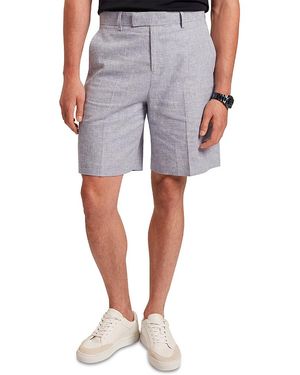 Ted Baker Givran Slim Fit Linen Shorts - Blue