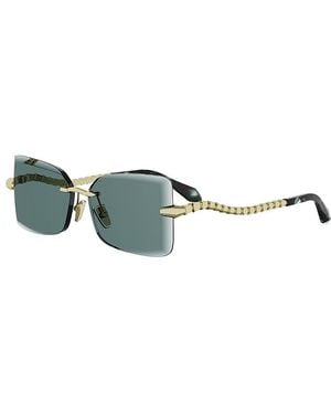 BVLGARI Serpenti Viper Rectangular Sunglasses, 59Mm - Green
