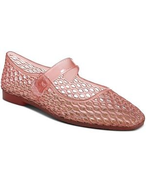 Sam Edelman Michaela Square Toe Jelly Flats - Pink