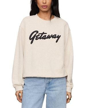 Z Supply Getaway Cotton Blend Boyfriend Sweatshirt - Gray
