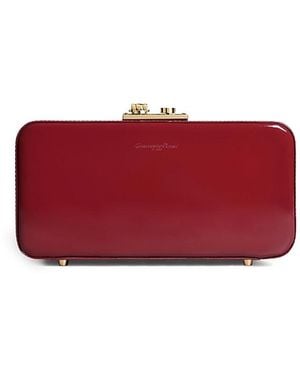 Gianvito Rossi Vali Clutch - Red