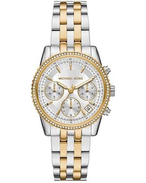 Michael Kors Mini Ritz Chronograph, 35Mm - Metallic