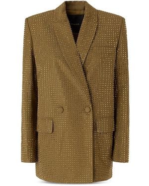 Pinko Deledda Rhinestone Jacket - Green