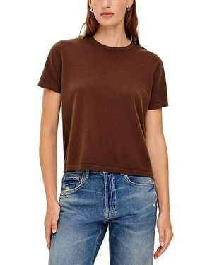 Rails Cotton-Blend Sweater Top - Brown