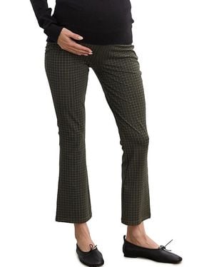 Hatch Collection Ultimate Maternity Over The Bump Crop Flare Legging - Black