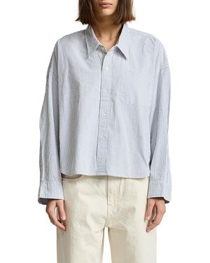 Denimist Bailey Cropped Shirt - Blue