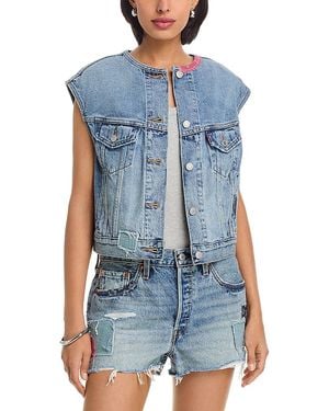 Levi's Collarless Shrunken 90's Vest - Blue