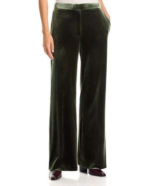 Sonia Rykiel Velvet High Waist Straight Boot Pants - Black