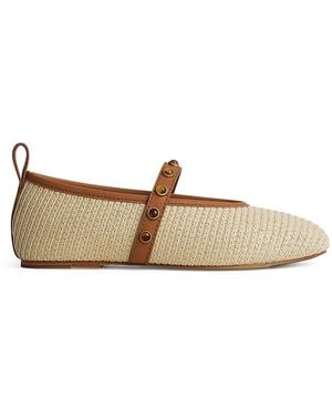 Rag & Bone Cabochon Spire Mary Jane Flats - White