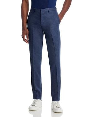 Theory Mayer Linen & Wool Slim Fit Suit Pants - Blue