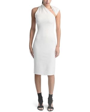MARCELLA Manhattan Sleeveless Midi Dress - White