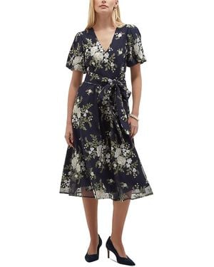 Hobbs Ira Embroidered Dress - Black