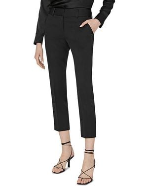 MILLY Nicola Cady Cropped Pants - Black
