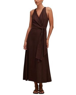 EVER NEW Zoey Halter Neck Tie Midi Dress - Brown