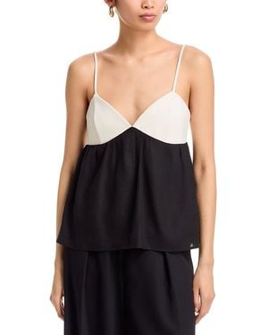 French Connection Phoebe Combo Alicia Strappy Top - Black