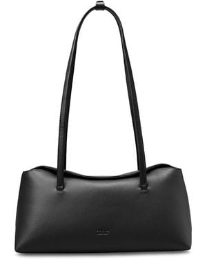 Freja Chrystie Faux Leather Shoulder Bag - Black